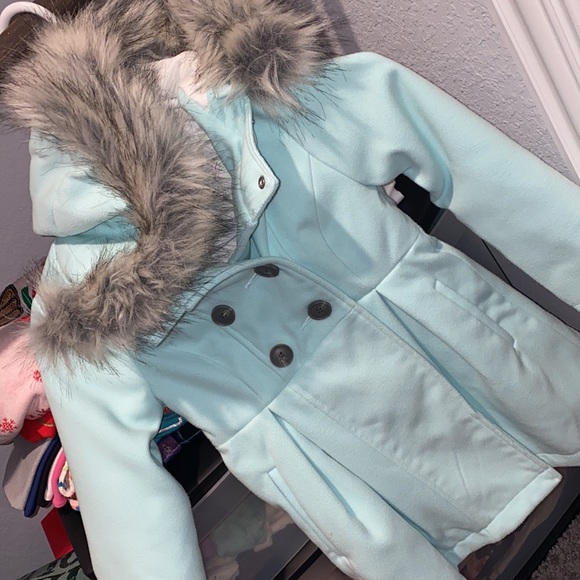 Girls Faux Fur Jacket - Picture 4 of 6